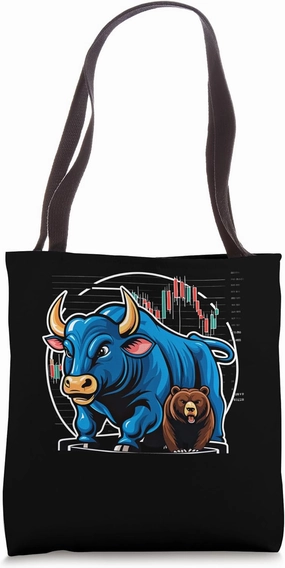 Bull Bear Market Forex Trader Capitalism Capitalist Tote Bag