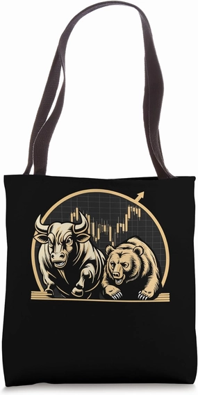 Bull Bear Market Forex Trader Crypto Capitalism Capitalist Tote Bag