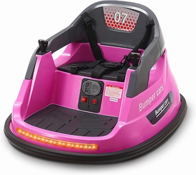 Bumper Cars for Toddlers Kids Electric Car 12V Ride on Car with Remote Control 360 Degree Spin LED Lights