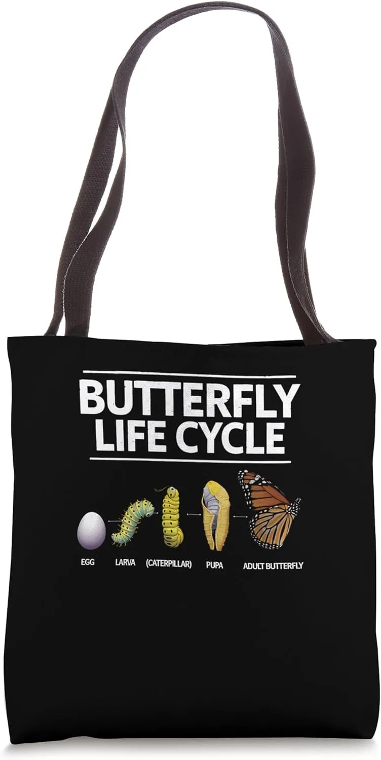 Butterfly Life Cycle Caterpillar Science Biology Tote Bag