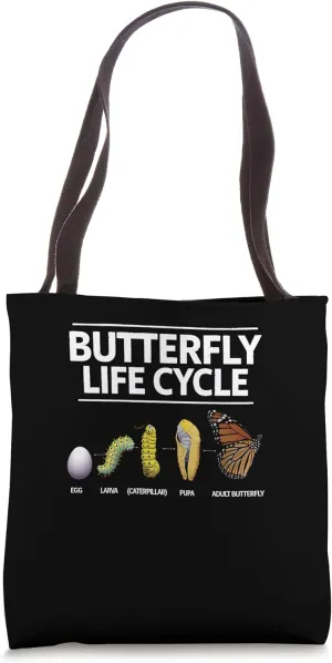 Butterfly Life Cycle Caterpillar Science Biology Tote Bag