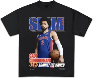 Cade Cunningham SLAM Cover Graphic Tee | Premium Quality Heavyweight Basketball Shirt for Adults & Kids