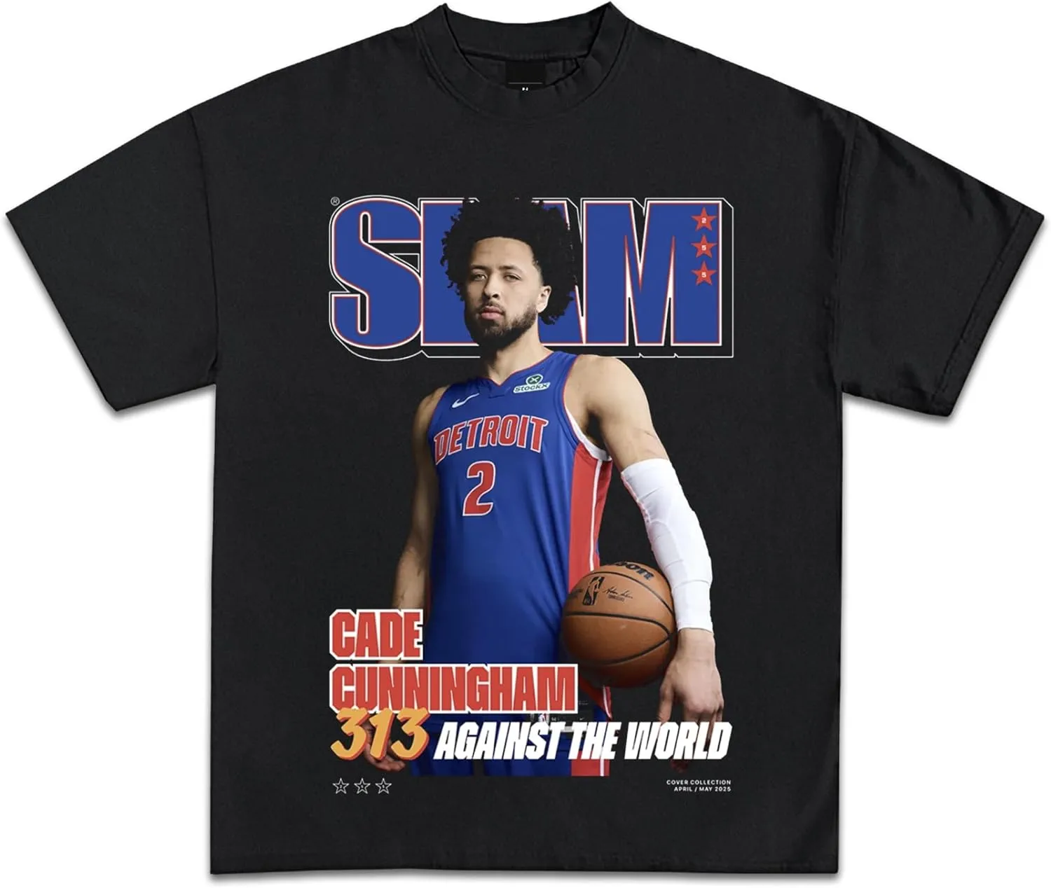 Cade Cunningham SLAM Cover Graphic Tee | Premium Quality Heavyweight Basketball Shirt for Adults & Kids