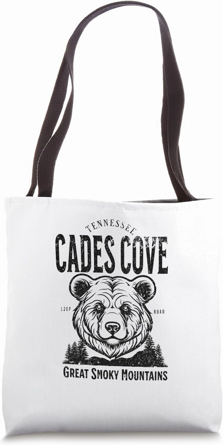 Cades Cove Great Smoky Mountains Black Bear Tote Bag