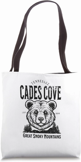 Cades Cove Great Smoky Mountains Black Bear Tote Bag