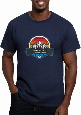 CafePress Bear Valley Angels Camp California T Shirt Men's Fitted Graphic T-Shirt