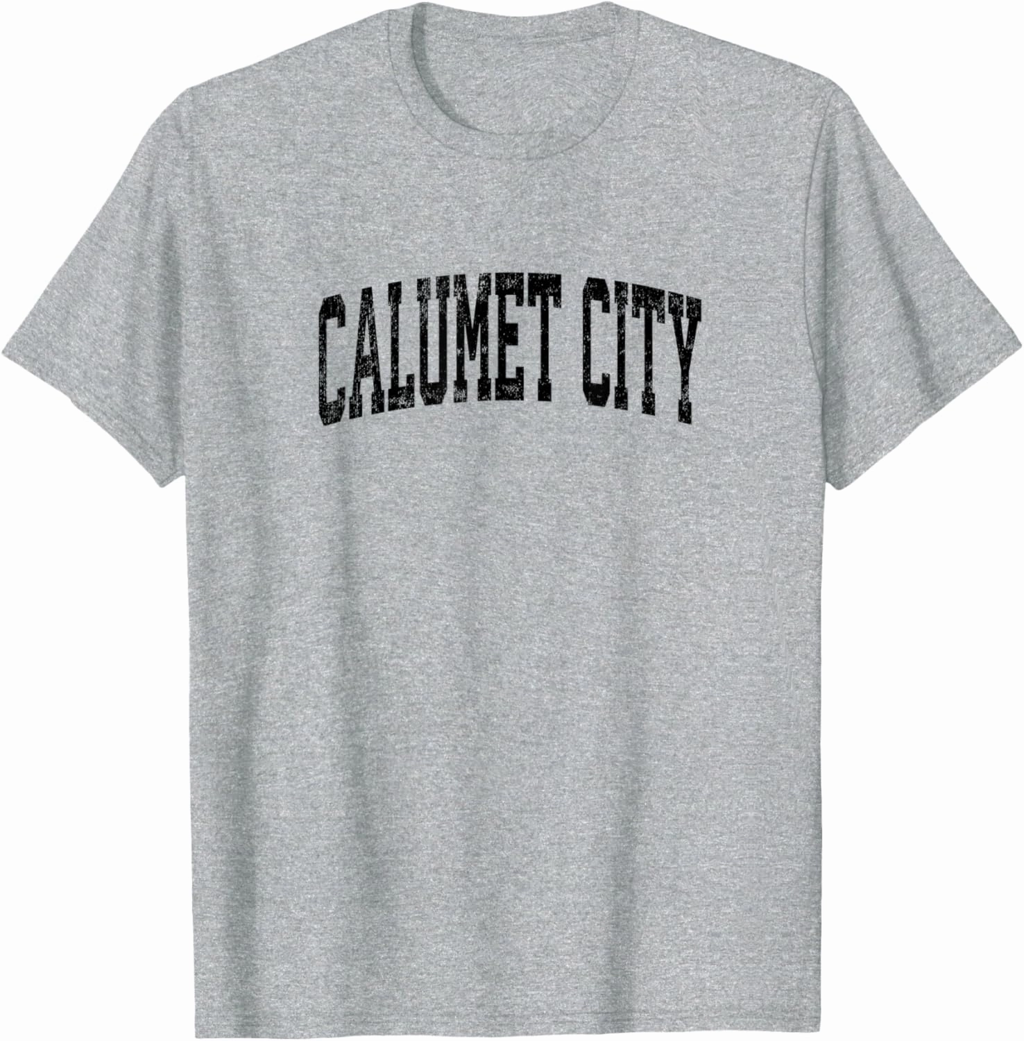 Calumet City Illinois IL Vintage Athletic Sports Black Desig T-Shirt