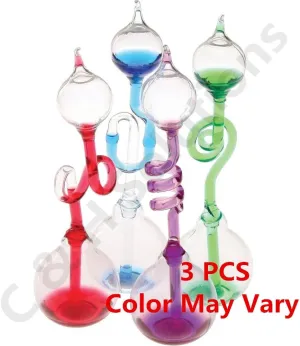 C&H Solutions Colorful Office Thinking Hand Boiler, Glass Science Energy Transfer, Children Science Experiment, Love Birds Color Meter Hand Boiler, 3 Pcs (Color May Vary)