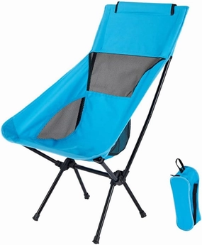 Camping Chairs,Outdoor Fishing Chair Travel Ultralight Camping BBQ Chair Folding High Load Portable Extended Hiking Beach Seat Tool for Fishing/D/Light Grey
