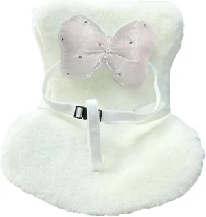 Car Air Vent Fashion Doll Seat, Doll Seat Decoration Car Plush Toy seat,Car Seat for Fashion Dolls Air Vent Clip and Desktop Stand Compatible with Labu Doll 17cm /6.7in (White)