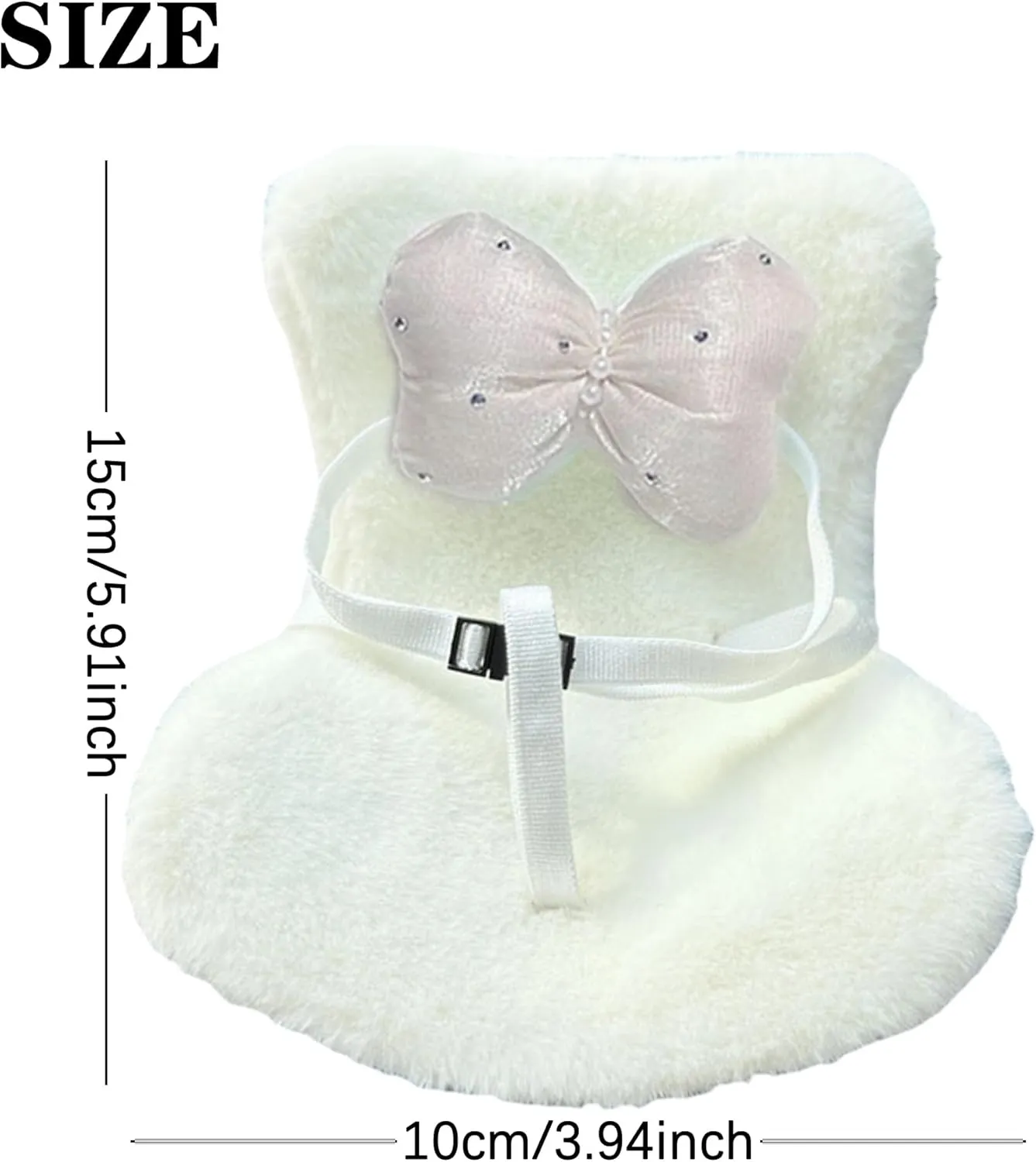 Car Air Vent Fashion Doll Seat, Doll Seat Decoration Car Plush Toy seat,Car Seat for Fashion Dolls Air Vent Clip and Desktop Stand Compatible with Labu Doll 17cm /6.7in (White)