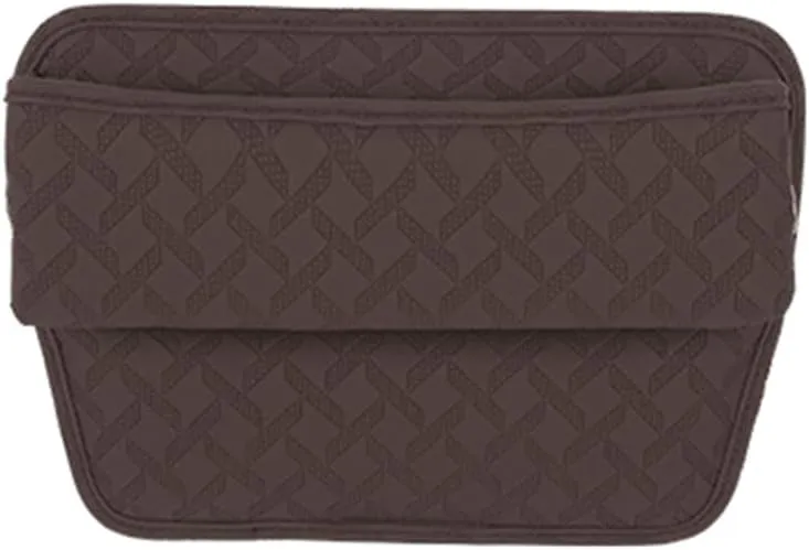 Car Seat Storage Box for Chevrolet Cruze/Express/Orlando/Silverado/Suburban/Tahoe, Premium Leather Car Storage Box Car Tidy Essentials with USB Charging Hole,A Brown