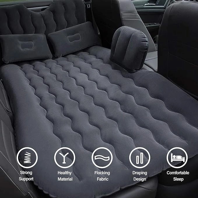 Car Air Mattress Back Seat for Chevrolet Blazer EV,Double Side Flocking Car Bed Portable Air Mattress Car Sleeping Mattress Car Accessories Cars Camping Bed,Off White