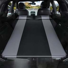 Car Automatic Inflatable Bed for Polestar 2,2019 2020 2021 2022 2023 2024, Portable Movable Thickened Trunk Sleeping Bed Outdoor Camping Hiking Air Mattress,Grey