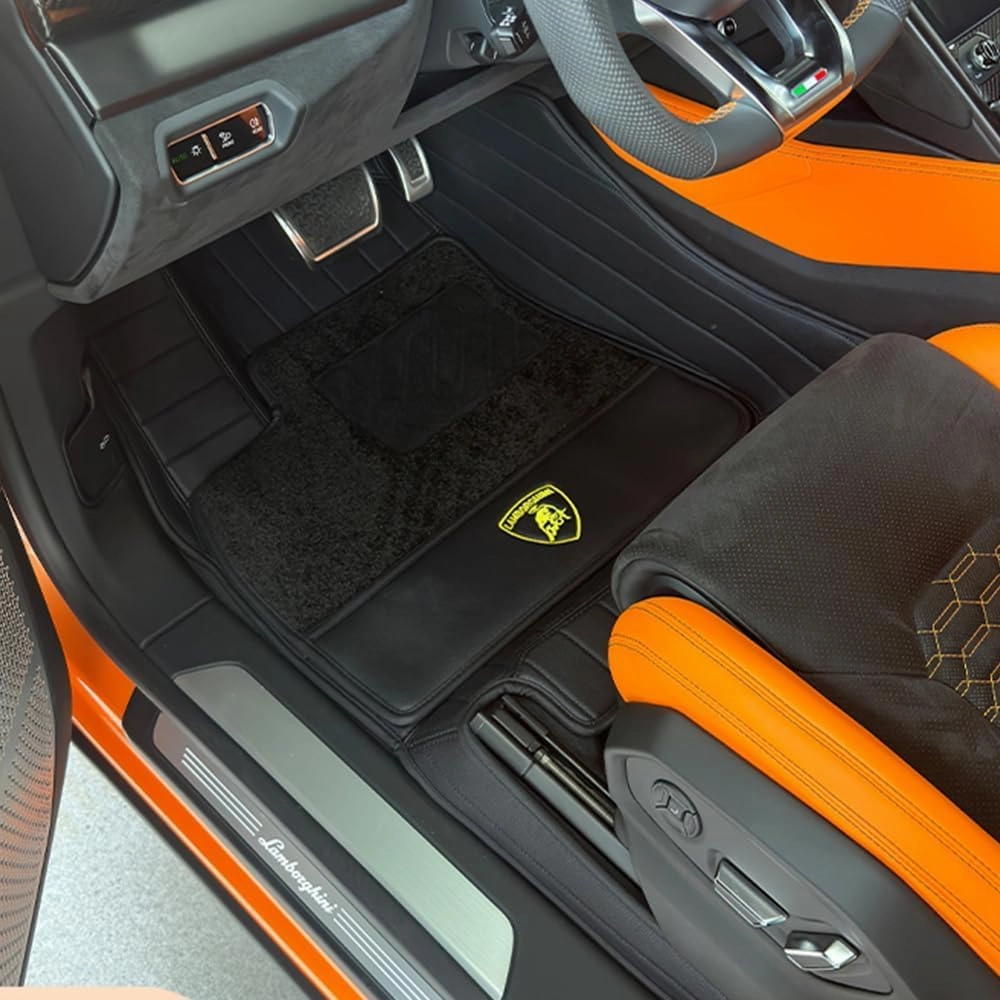 Car Floor Mats for Lamborghini Gallardo LP 570-4 Blancpain LP570-4 2011, All-Weather Protection Floor Liners Full Coverage Pads Carpets Floor Protection Underlay Accessories,E