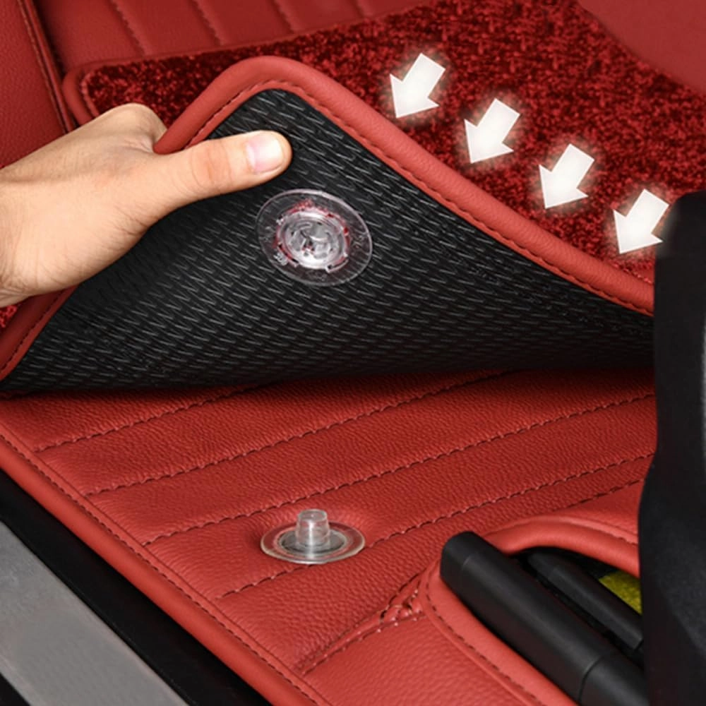 Car Floor Mats for Lamborghini Gallardo LP 570-4 Blancpain LP570-4 2011, All-Weather Protection Floor Liners Full Coverage Pads Carpets Floor Protection Underlay Accessories,E