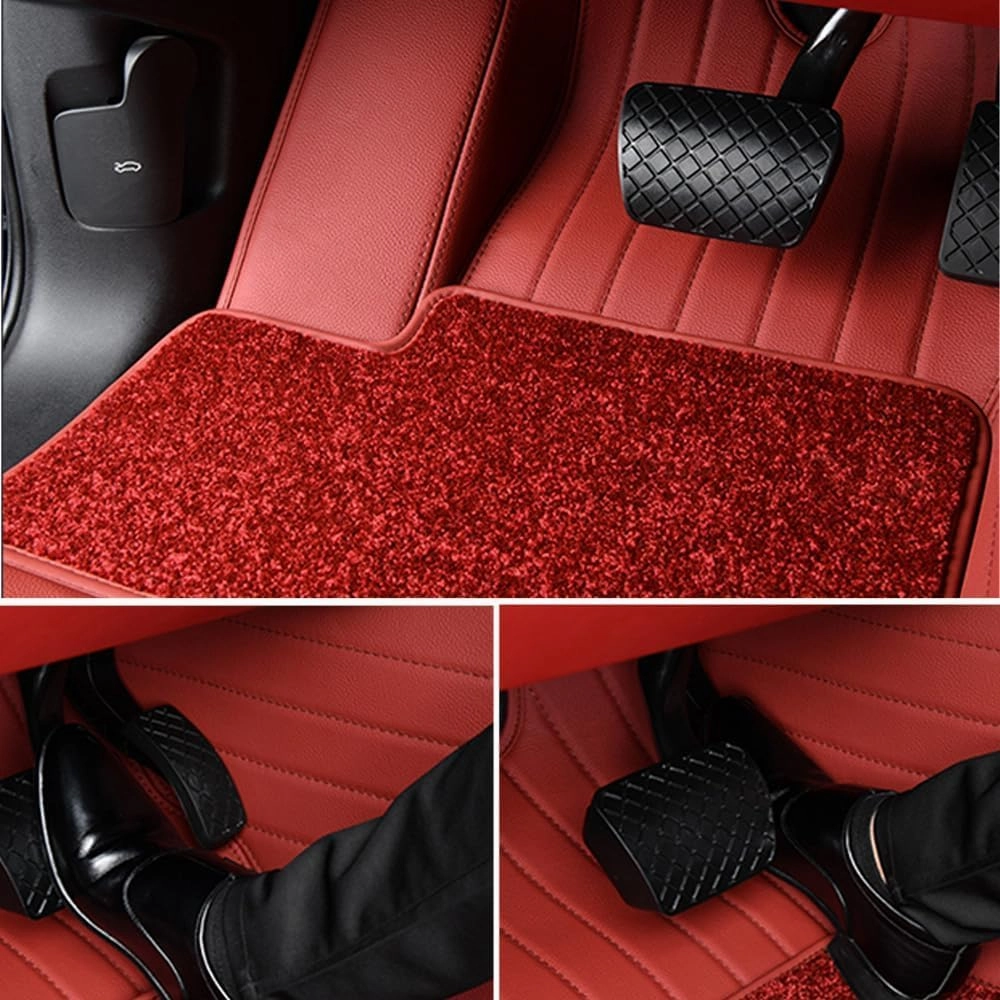 Car Floor Mats for Lamborghini Gallardo LP 570-4 Blancpain LP570-4 2011, All-Weather Protection Floor Liners Full Coverage Pads Carpets Floor Protection Underlay Accessories,E