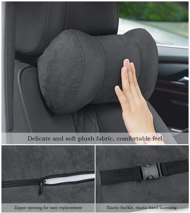 Car Headrest Pillow for Alfa Romeo Stelvio Giulia Giulietta Sportiva Mito, Car Neck Pillow, Head Neck Rest Cushion, Comfortable Soft Seat Back Pillows, Travel Pillow Cushion,E Green