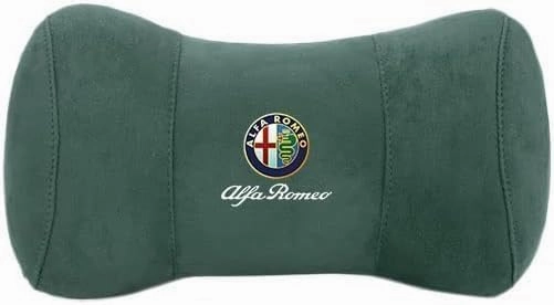 Car Headrest Pillow for Alfa Romeo Stelvio Giulia Giulietta Sportiva Mito, Car Neck Pillow, Head Neck Rest Cushion, Comfortable Soft Seat Back Pillows, Travel Pillow Cushion,E Green