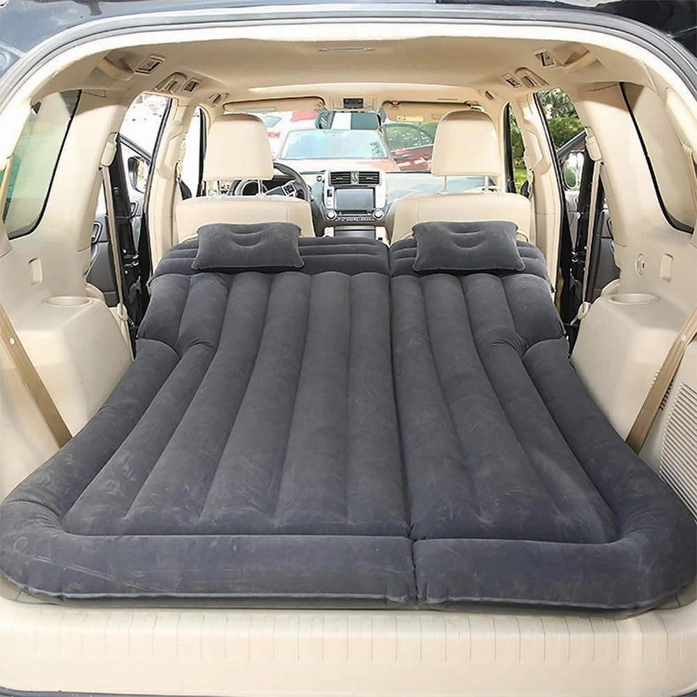 Car Inflatable Mattress for Jeep Grand Cherokee 2022 2023 2024 Rear Trunk Air Cushion Camping Travel Folding Self Inflating Sleeping Pad Back Seat Air Mattresses,Black
