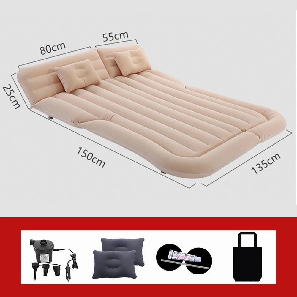 Car Inflatable Mattress for Jeep Grand Cherokee 2022 2023 2024 Rear Trunk Air Cushion Camping Travel Folding Self Inflating Sleeping Pad Back Seat Air Mattresses,Black