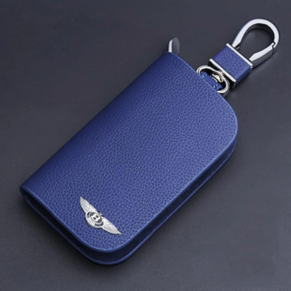 Car Key Fob Cover for Bentley Bentayga Continental Flying Spur Mulsanne, Key Protection Bag Car Keys Safety Protector Stylish Protection for Key Fobs Practical Accessories, Automobile Key Fob Cover