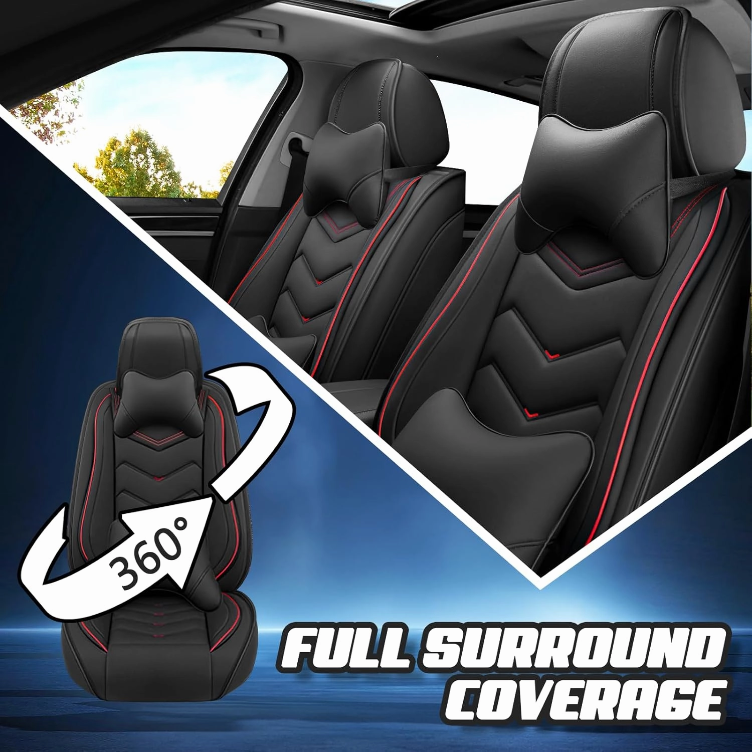 Car Seat Covers for Genesis GV80 2021-2025, Premium Nappa Leather Car Seat Cover, Stylish Sport Seat Covers， Automobile Seat Cover Sets.(Luxury 5 Seats/Black)