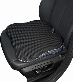 Car Seat Cushion, Soft Memory Foam Auto Cushion, Comfortable & Breathable Automotive Front Seat Buttom Cushion Pad, Universal Vehicle Truck SUV Van Car Accessories (Black, 4D)