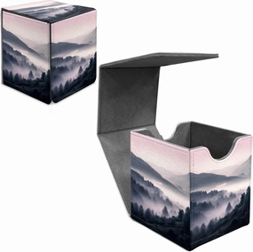 Card Deck Box for MTG Commander A Landscape Painting Design Fits 100  Sleeved Cards PU Leather Trading Card Case with Magnetic Closure Waterproof Storage Box for Magic TCG CCG Cards