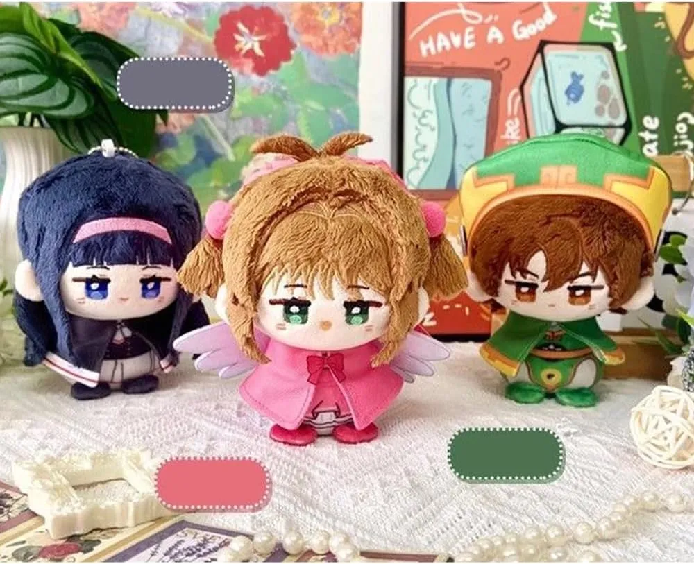 Cardcaptor Soft Figure Kinomot Plush, 12cm Anime Plushies Pillow Daidouji Tomoyo Plush Doll Cosplay Accessories Decoration Gifts