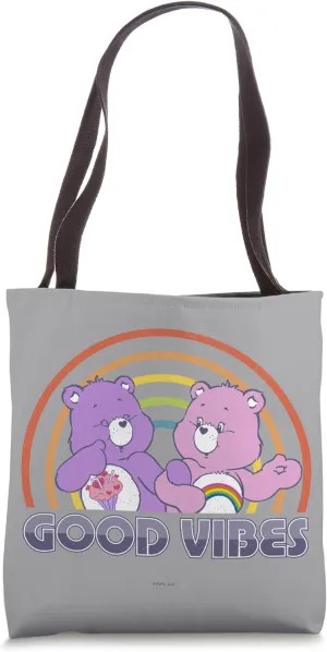 Care Bears Good Vibes Rainbow With Share And Cheer Bear Tote Bag