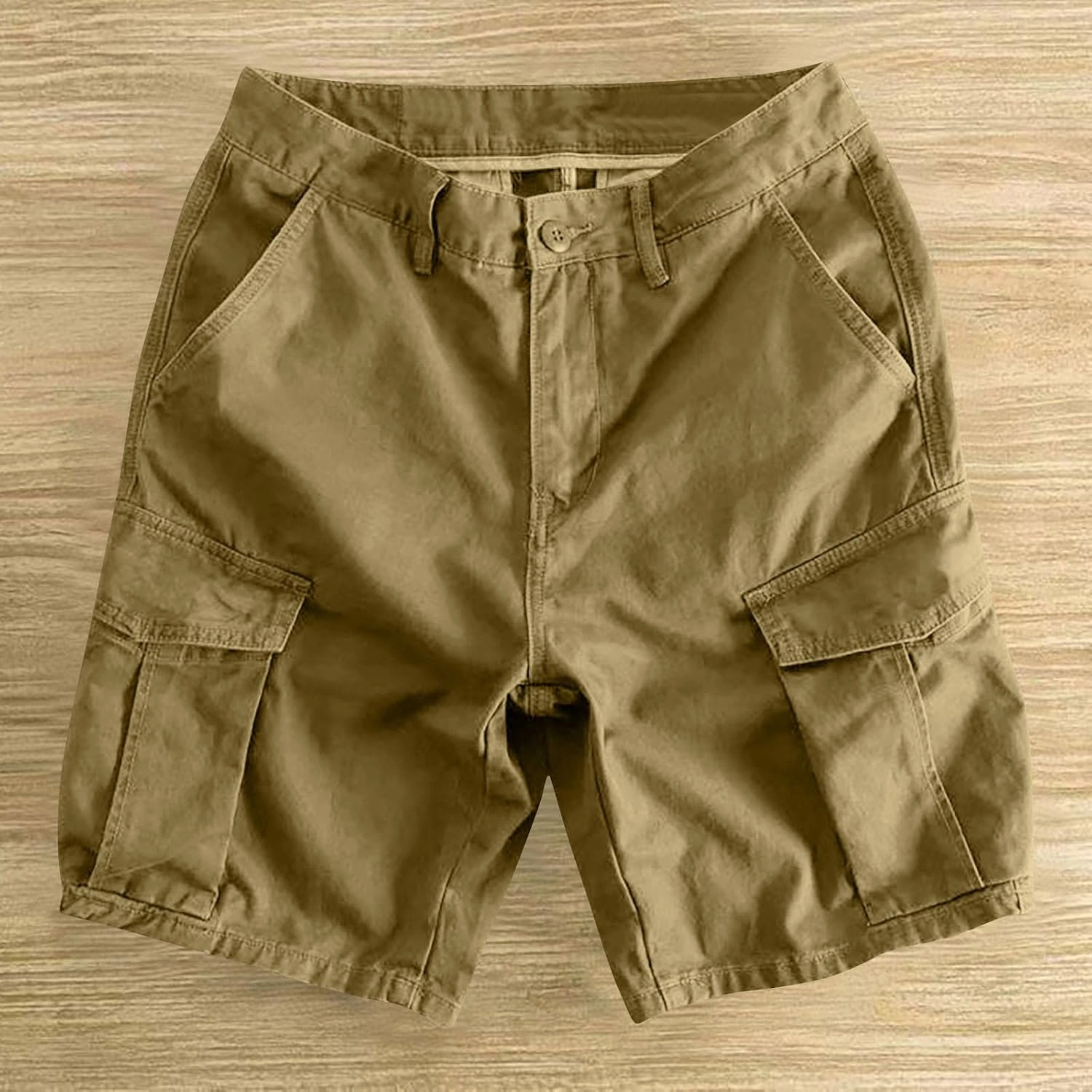 Cargo Shorts for Men 5 Inch Relaxed Fit Button-Fly Quick Dry Stretch Lightweight Tactical Wear Hiking with Multi Pockets
