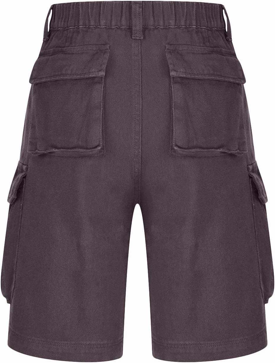 Cargo Shorts Women Plus Size Wide Leg Hiking Cargo Jogger Shorts High Waist Tactical Shorts Y2K Urban Work Shorts