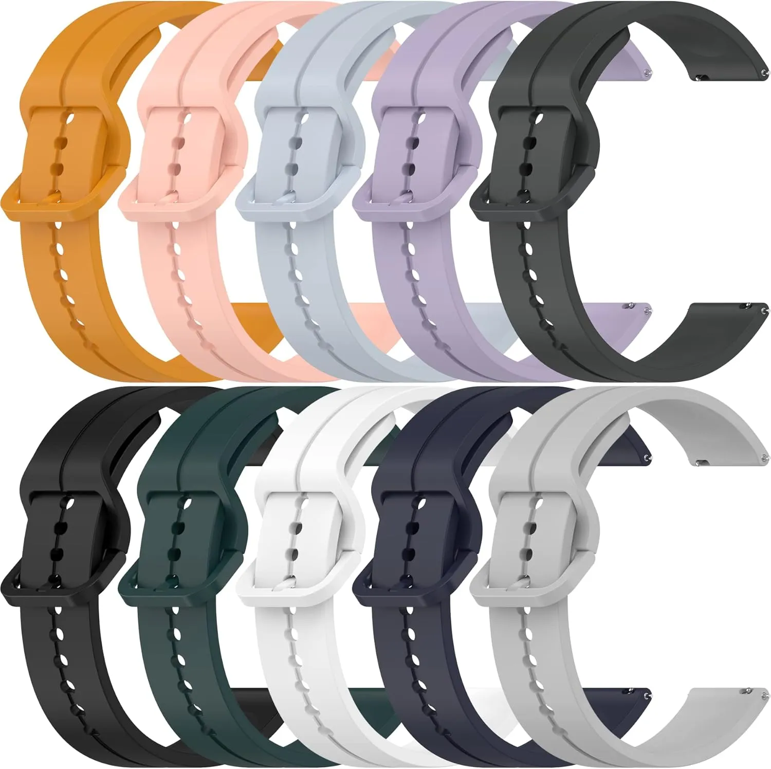 Chofit Watch Band Compatible with Amazfit Active 2/Active,Bip 3/Bip 3 Pro/Bip U Pro,GTS/GTS 4 4 mini 3 2 2 mini Bands for Women Men Soft Silicone Replacement Strap Wristband