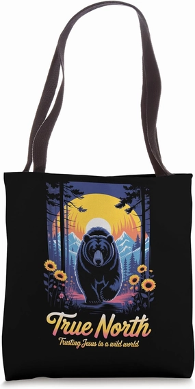 Christian Summer True North VBS 2025 Trusting Jesus Camp Tote Bag