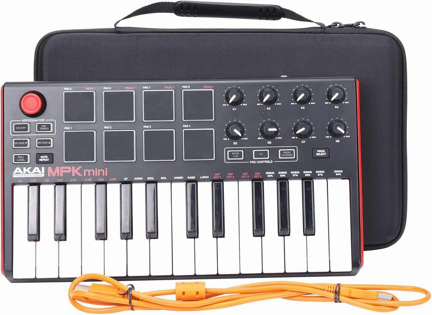 co2CREA Hard Case Replacement for Akai Professional MPK Mini MKII/MPK Mini Play 25 Key USB MIDI Keyboard Controller