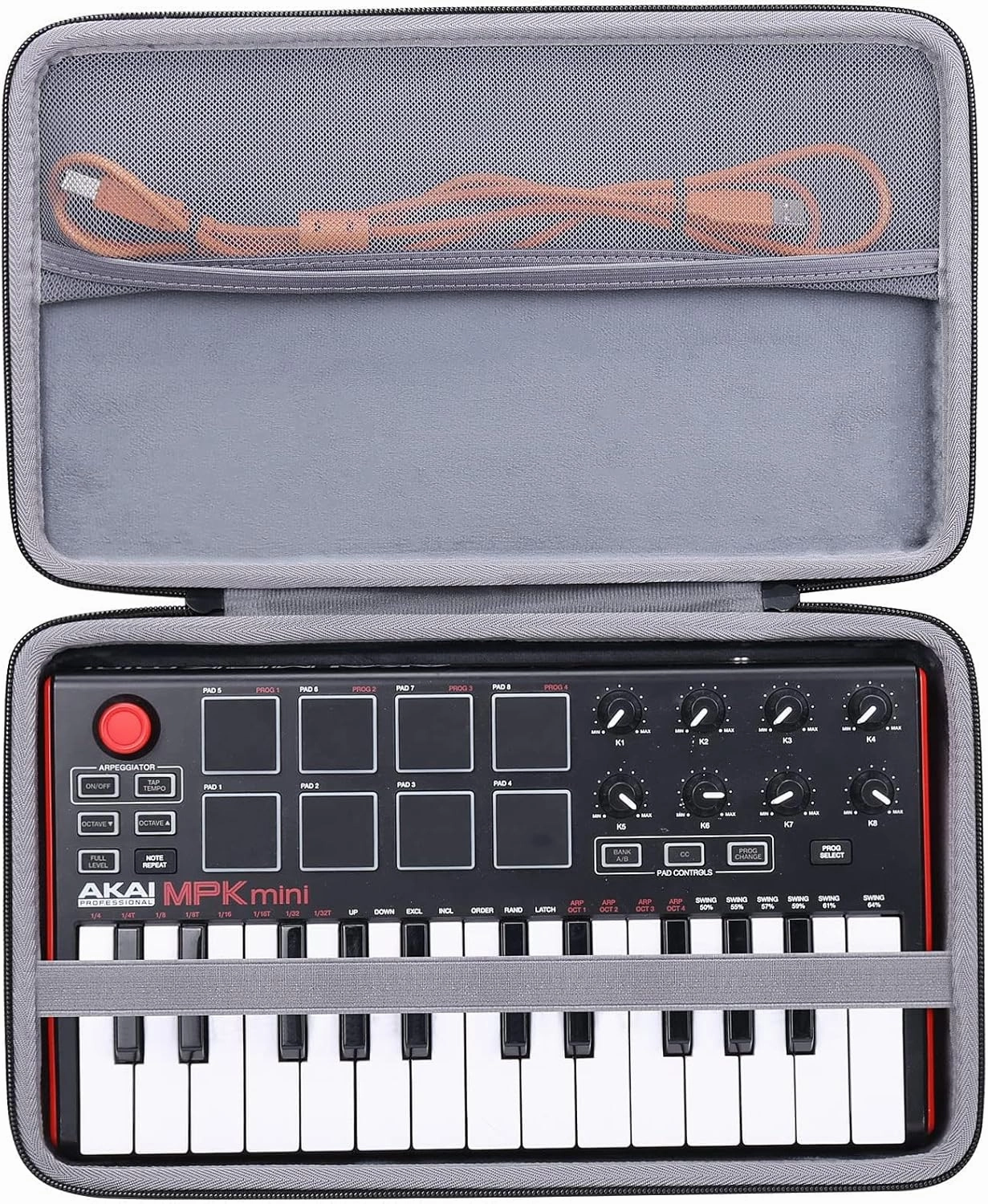 co2CREA Hard Case Replacement for Akai Professional MPK Mini MKII/MPK Mini Play 25 Key USB MIDI Keyboard Controller