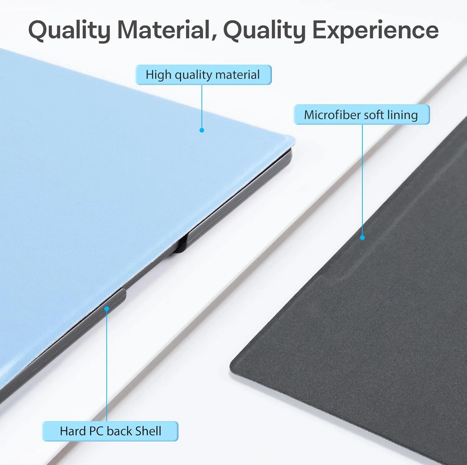 CoBak Case for Remarkable 2 Tablet - Lightweight and Hard Back Shell Protective Book Folio Cover with Built-in Pen Holder - Only for 10.3" 2020 Released (Light Blue)
