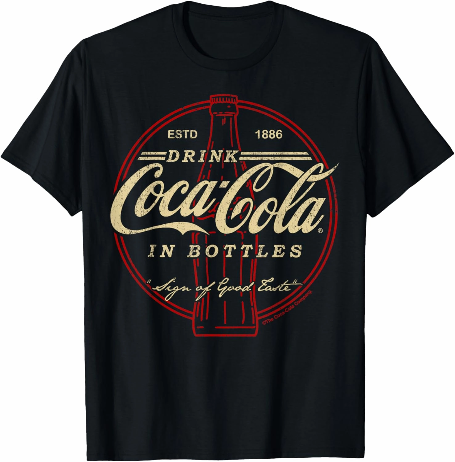Coca-Cola Drink In Bottles Vintage Logo T-Shirt