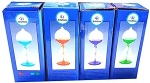 Colorful Office Thinking Mini Hand Boiler, Glass Science Energy Transfer, Children Science Experiment, Love Birds Color Meter Hand Boiler, 4 Pcs (Red&GreenBlue&Purple) by C&H®