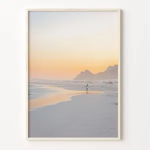 Colorful Surfer Poster Print - Bohemian Wall Art Decor, Surfing Photography, Vibrant Photo Wall Art for Home Decoration