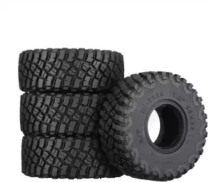 Compatible with Axial SCX24 AX24 TRX4M for FMS FCX24 1/18 1/24 RC Crawler Car 4Pcs 55mm 1.0 in Super Soft Tire Tyre RC Wheel Tires