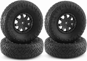 Compatible with Kyosho for Mini-Z RC Cars Upgrade Part 4X4 Crawler Car Spare Parts Accessories 4Pcs Rubber Tire Wheel Tyre RC Wheel Tires