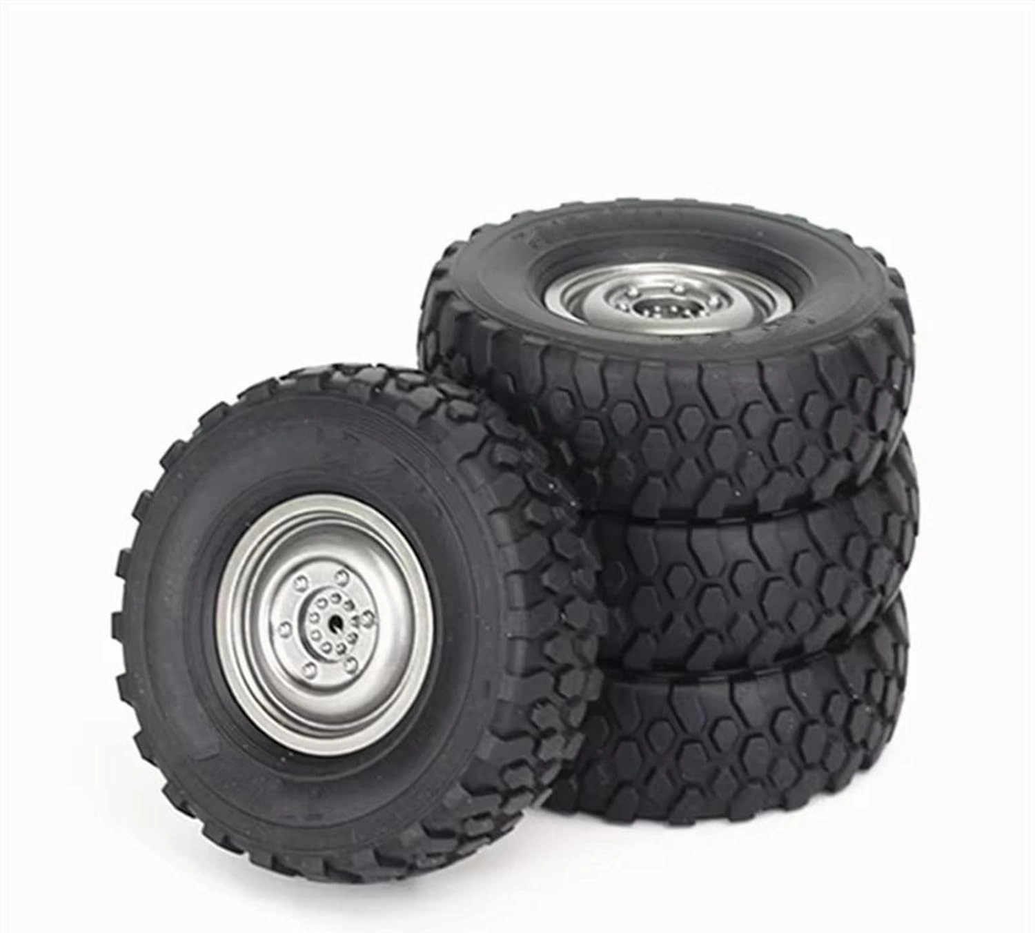 Compatible With MN D90 For MN98 M S For WPL C14 C24 C34 B14 B24 For LDRC P06 RC Car Upgrade Parts Accessories 4Pcs 72mm Soft Tire Wheel RC Car Parts