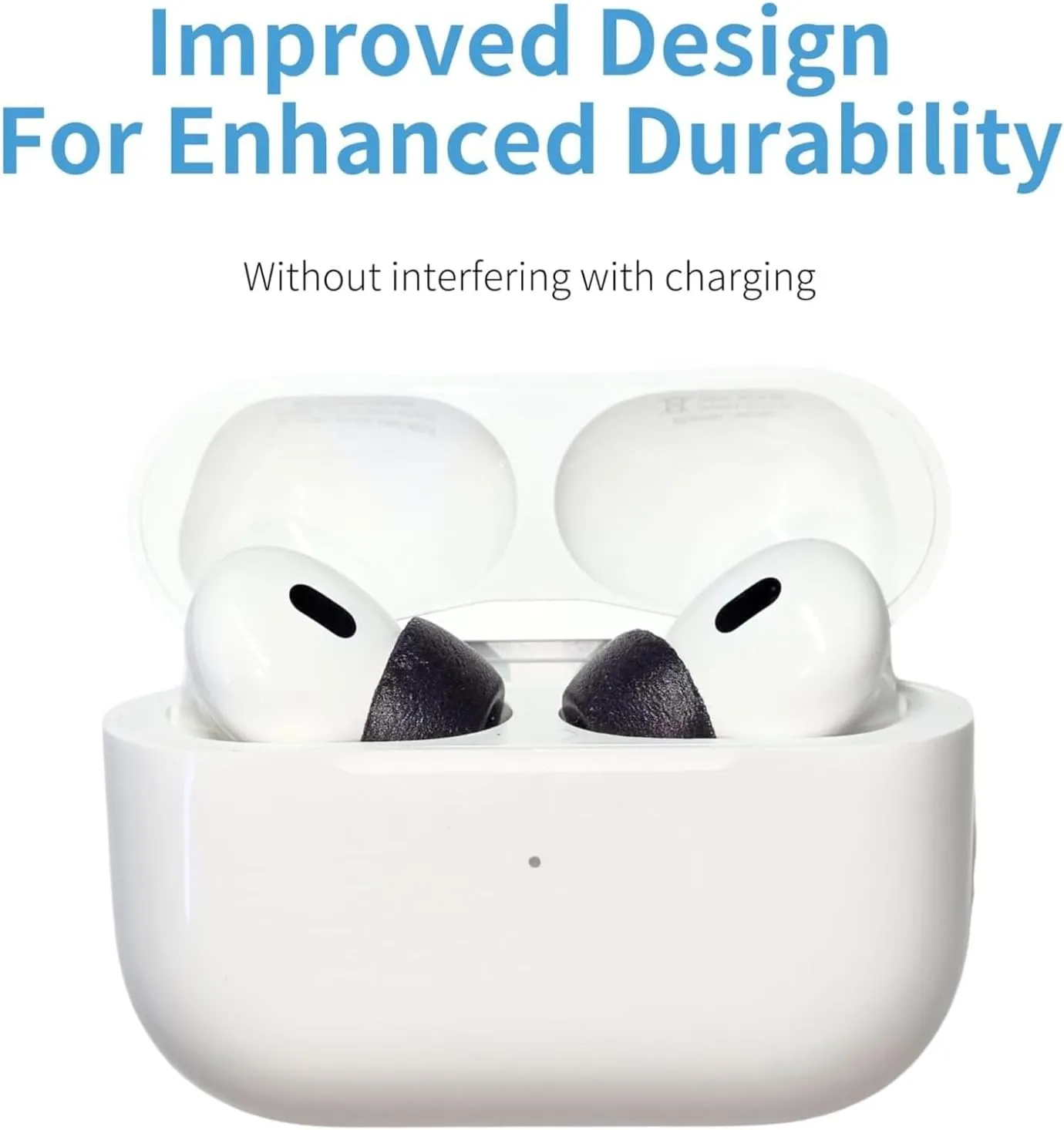 Comply TrueGrip | Premium Memory Foam Replacement Earbud Tips for Apple AirPods Pro 1 & 2 | Enhanced Comfort, Secure Fit, Superior Noise Isolation, Removal & Cleaning Tool | Black (S/M/L) (3 Pairs)