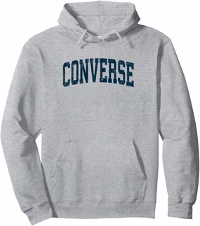 Converse Texas TX Vintage Athletic Sports Navy Design Pullover Hoodie