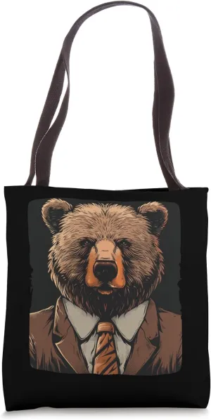 Cool Office Bear Costume for bureau Animals Lovers Tote Bag