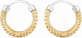 COPPERTIST.WU Snake Skin Hoop Earrings Huggie Earrings Jewelry Gift w Box for Men Women Small Chunky Hoops Hypoallergenic Earrings, 925 Sterling Silver&Brass