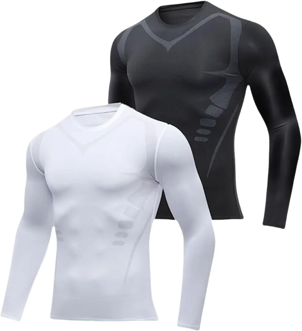 Cozy Breezy Fat Burning Shapewear, Far-Infrared Tourmaline Magnetic Mens Undershirt Ionic Shaping Compression Shirts