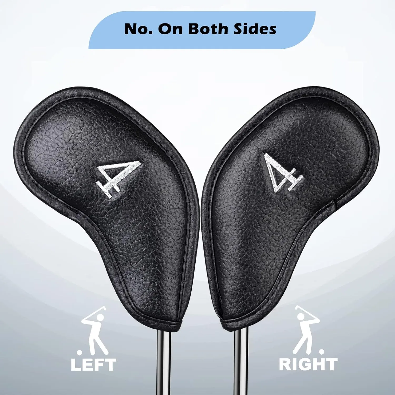 Craftsman Golf Magnetic Iron Headcovers Protective Cover with Large No. Available for Customize Name